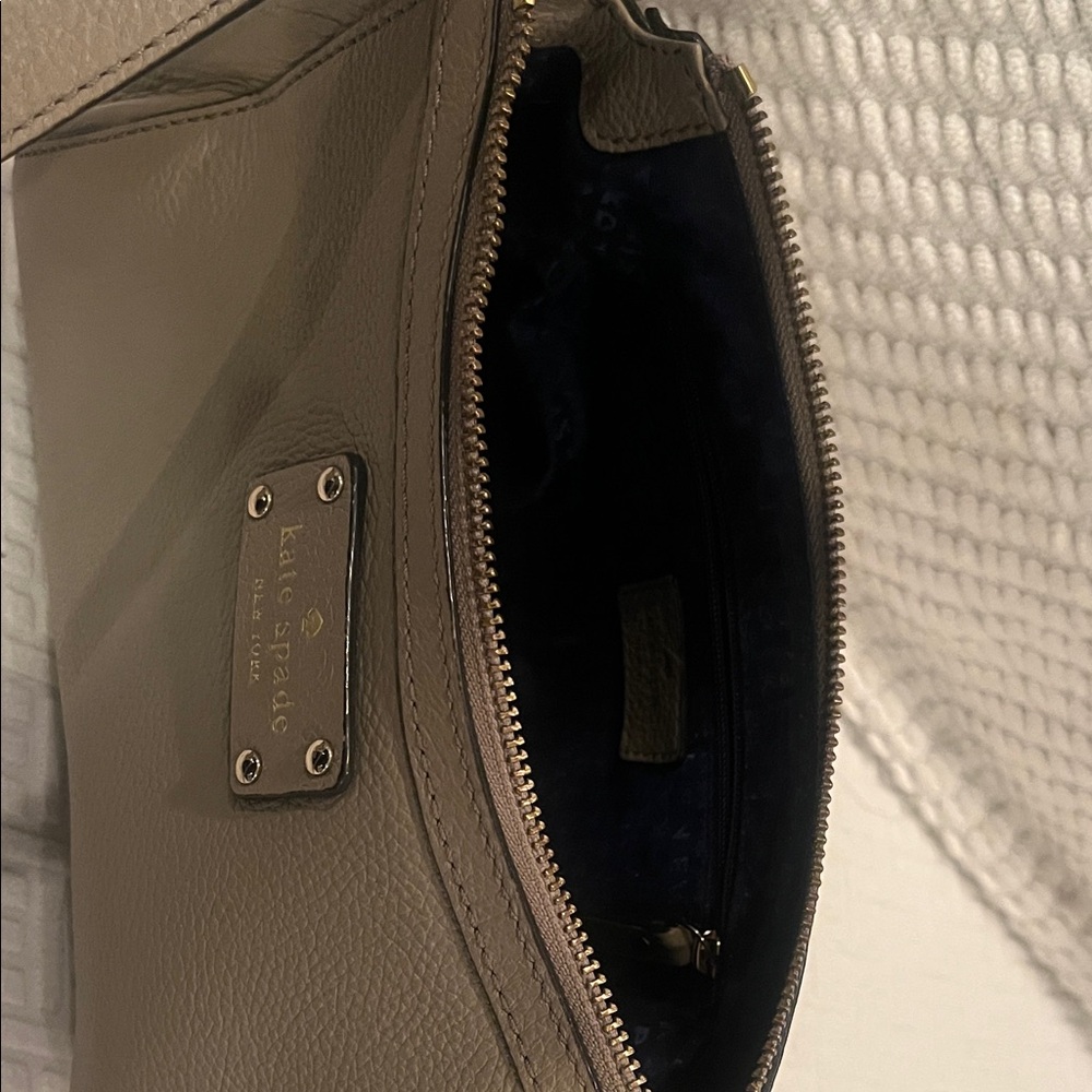 Kate Spade Pebbled Leather Crossbody Bag - Taupe - Picture 3 of 5